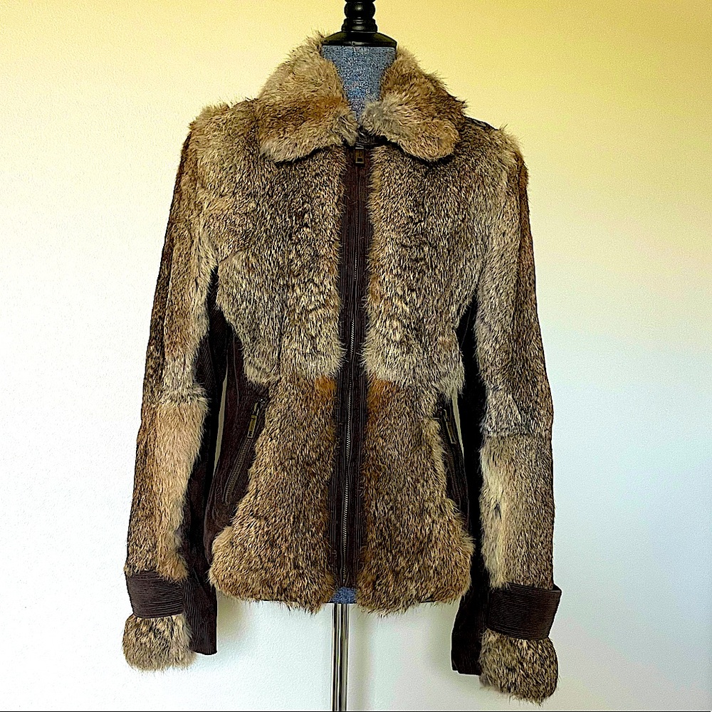 Juicy Couture Rabbit Fir Bomber Jacket - Picture 2 of 10
